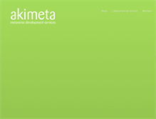 Tablet Screenshot of akimeta.com